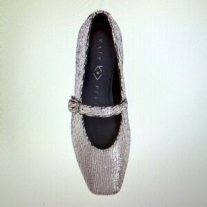 Katy Perry Collections The Evie Mary Jane in Metallica Silver New Size 9